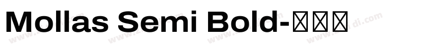 Mollas Semi Bold字体转换